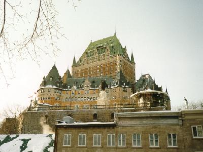 Le Chateau Frontenac as seen from Old Quebec City