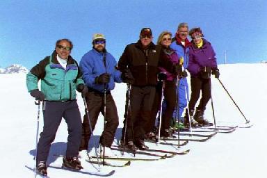 Bob, Carl, John, Doreen, Tony & Megan- On The Snow!